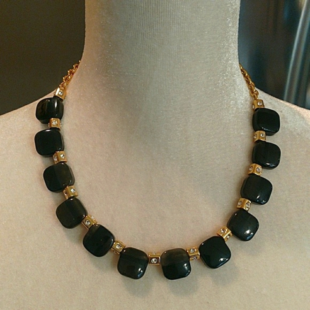 CLEARANCE Kate Spade Black Color Block Necklace